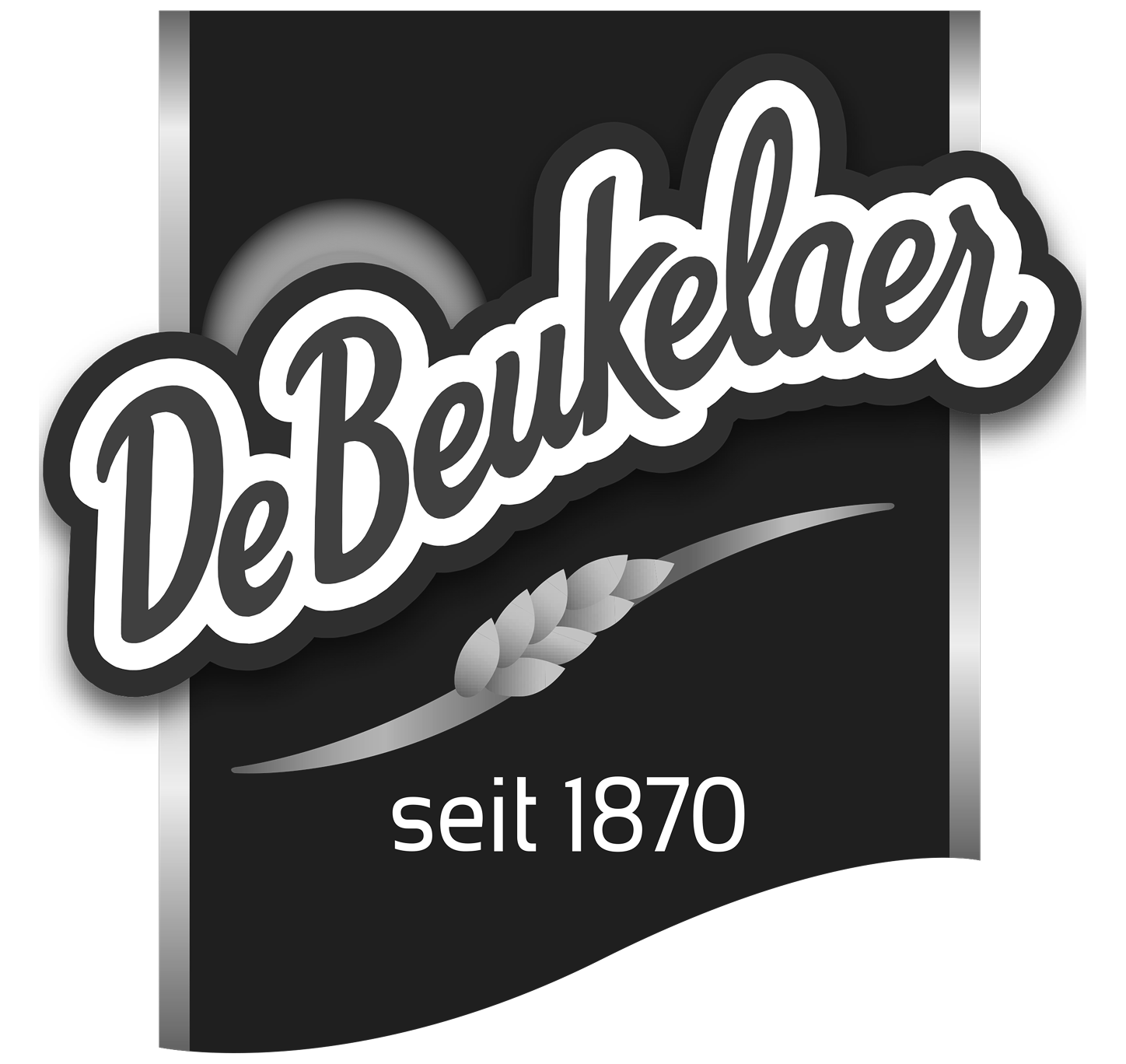 Logo von DeBeukelaer in schwarz-weiß