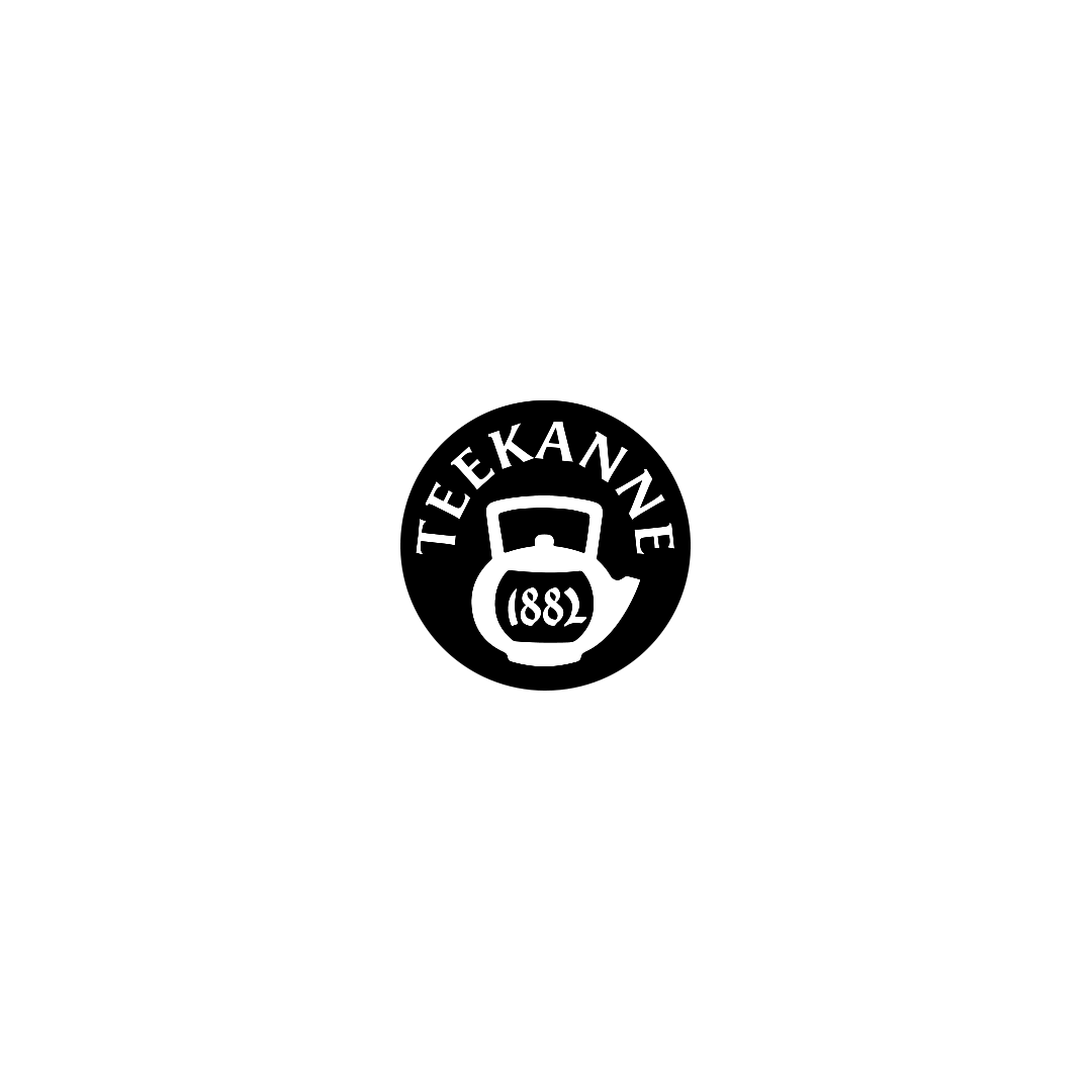 Logo von Teekanne in schwarz-weiß
