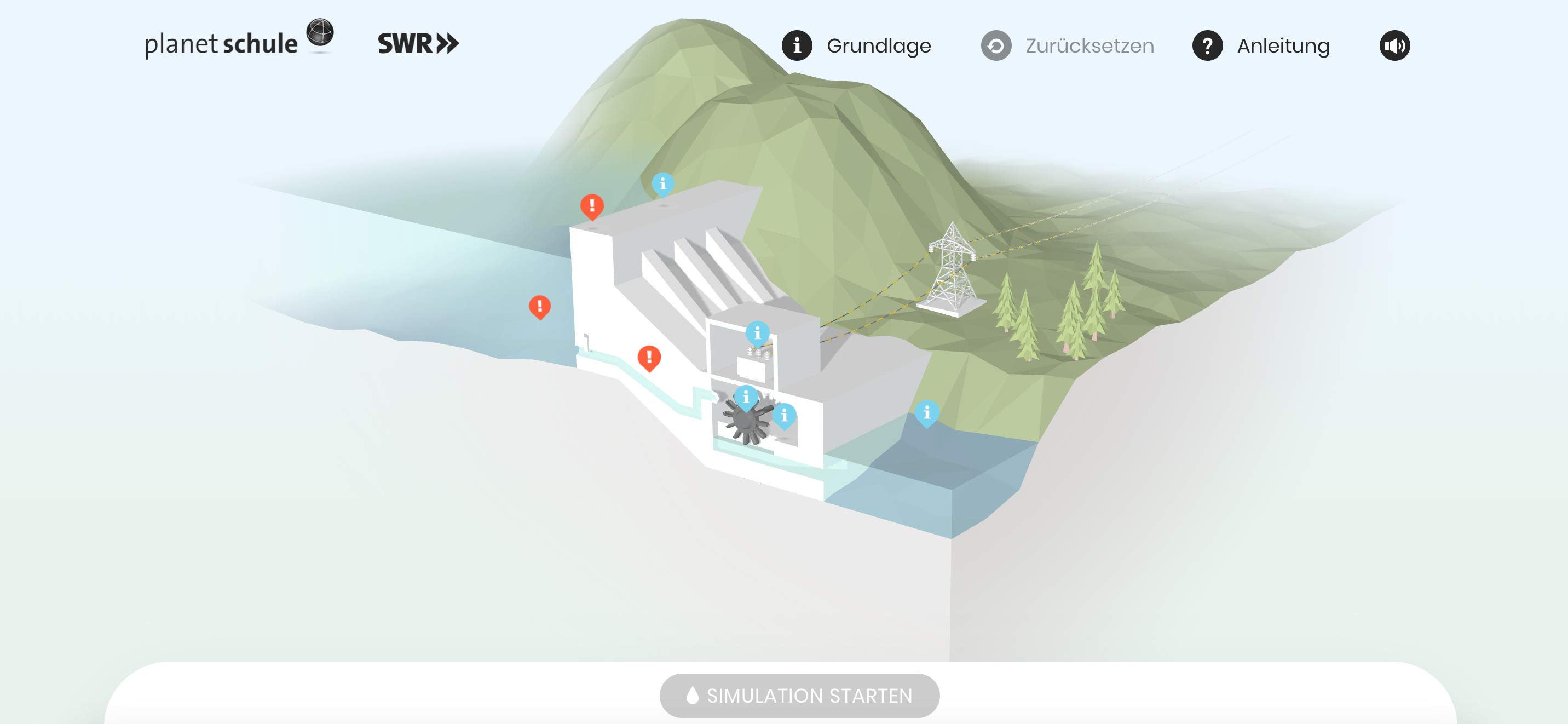 Gamifizierte TYPO3 Lernplattform mit interaktiver Wasserkraftwerk-Simulation