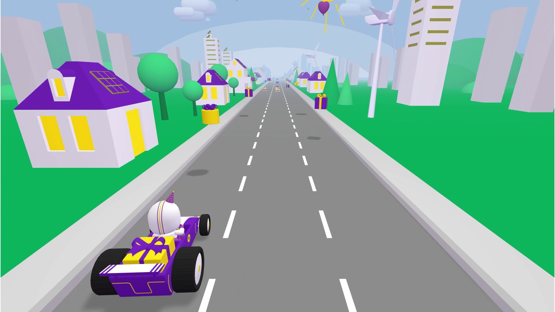 Interaktive 3D-Spielszene mit Rennwagen für LEKKER Webprojekt